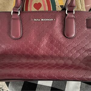 Dana Buchman Quilted Shoulder Bag in Wine